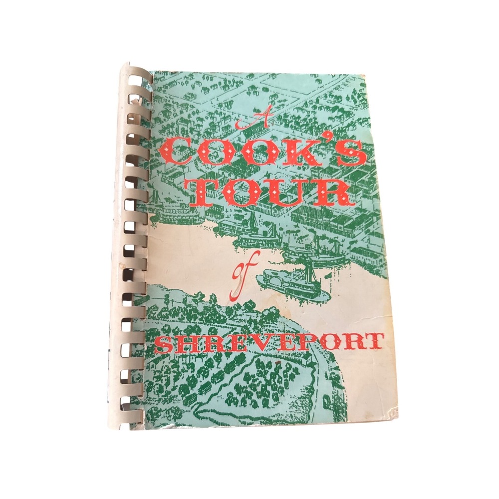 A Cooks Tour of‎ Shreveport Junior League Cookbook 1964 Spiral Bound VTG